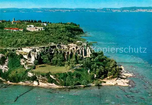 Sirmione Lago di Garda Fliegeraufnahme Kat. Italien