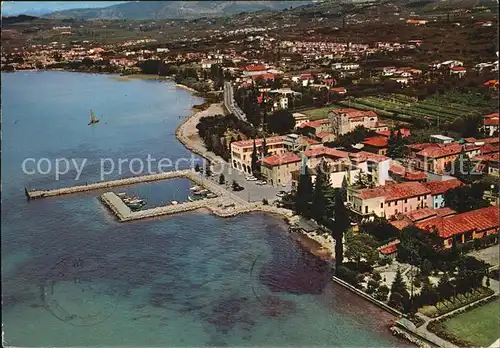 Cisano Lago di Garda Fliegeraufnahme  Kat. Italien