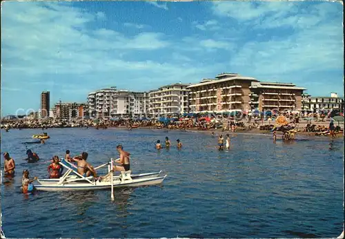 Lido di Jesolo La spiaggia Strand Tretboot Kat. Italien