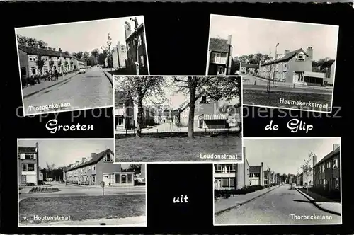 De Glip Thorbackelaan Heemskerkstraat Van Houtenstraat  Kat. Heemstede