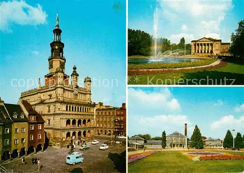 Poznan Posen Renesansowy ratusz Opera Stanislawa Moniuszki Palmiarnia w parku Marcina Kasprzaka Kat. Poznan