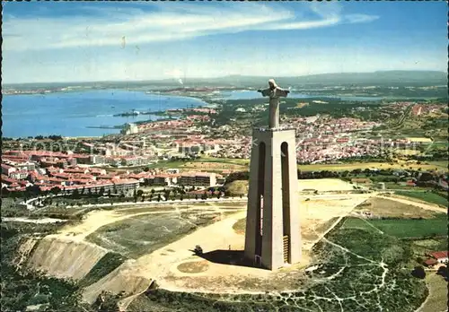 Almada Monumento Cristo Rei Fliegeraufnahme Kat. Almada