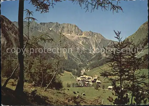 Samnaun GR mit Silvretta und Zeblesjoch Kat. 