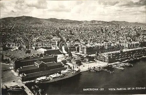 Barcelona Cataluna Vista parcial de la ciudad vista aerea Kat. Barcelona