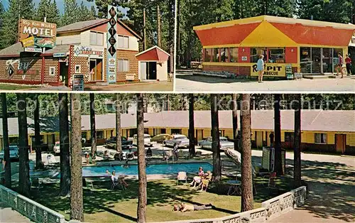 Lake Tahoe California Rip Van Winkle Motel Kat. Lake Tahoe