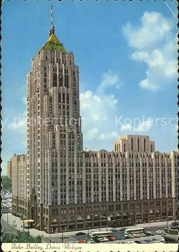 Detroit Michigan Fisher Building Kat. Detroit