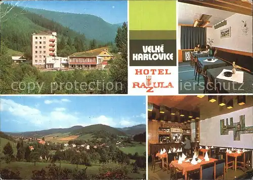 Velke Karlovice Hotel Razula Kat. Gross Karlowitz