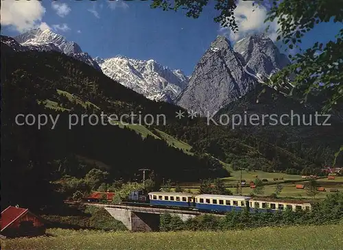 Zugspitzbahn Zahnradbahn Garmisch Partenkirchen Hoellental Hammersbach  Kat. Eisenbahn