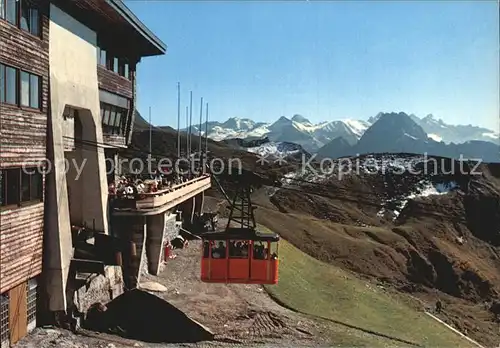 Seilbahn Nebelhorn Bergstation Oberstdorf Allgaeu Kat. Bahnen