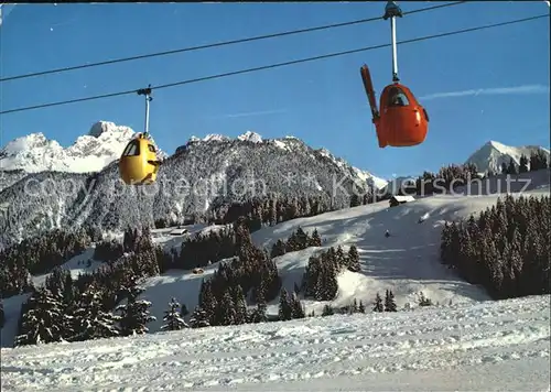 Seilbahn Zweisimmer Rinderberg Spillgerten Albristhorn  Kat. Bahnen