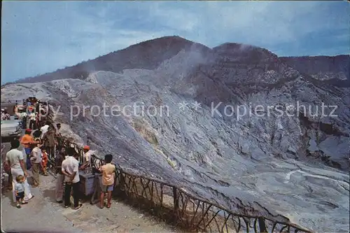 Vulkane Geysire Vulcans Geysers Crater Tangkuban Perahu Mountain  Kat. Natur