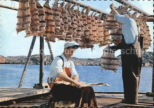 Fischerei Skaerhamn Fischer Reusen  Kat. Handwerk