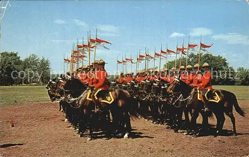 Polizei Royal Canadian Mounted Police drilling for the Musical Ride  Kat. Polizei