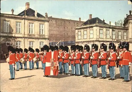 Leibgarde Wache Kopenhagen Schloss Amalienborg  Kat. Polizei