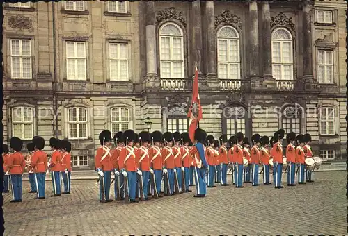 Leibgarde Wache Kobenhavn Vagten ved Amalienborg  Kat. Polizei