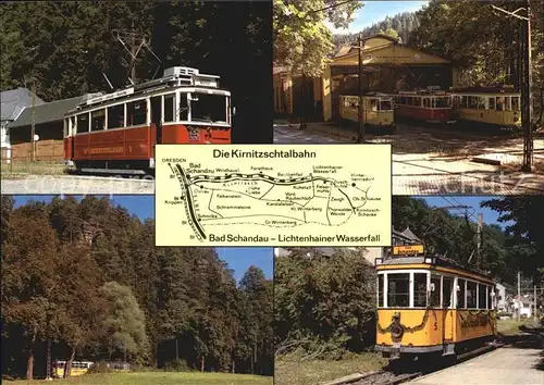 Strassenbahn Kirnitzschtal Triebwagen 9 Triebwagen 5  Kat. Strassenbahn