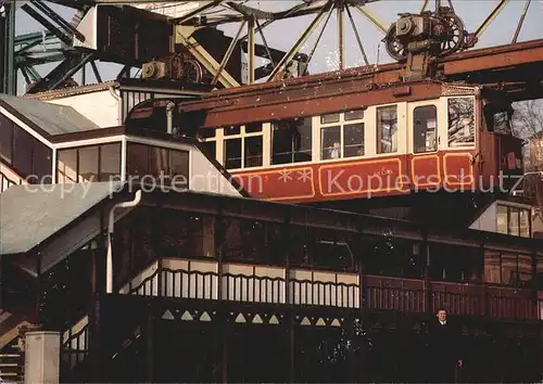 Schwebebahn Wuppertal Barmen Schwebebahnhof Adler Bruecke  Kat. Bahnen