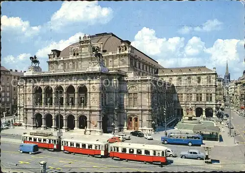 Strassenbahn Wien Oper  Kat. Strassenbahn