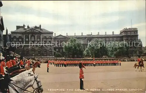 Leibgarde Wache Trooping the Colour Horse Guards Parade London  Kat. Polizei