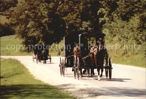 Pferdekutschen Amish Home from Church  Kat. Tiere