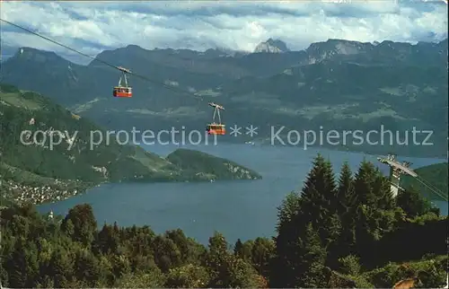 Seilbahn Weggis Rigi Kaltbad Alpen  Kat. Bahnen