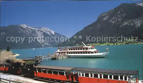 Motorschiffe Achensee Zahnradbahn Schiffsstation Seespitz Kat. Schiffe