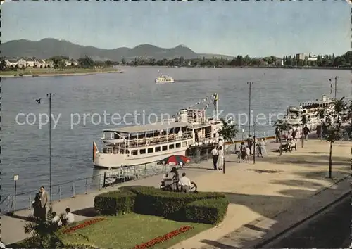 Motorschiffe Bonn Rheinpromenade Siebengebirge Kat. Schiffe