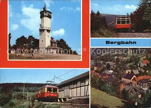 Bergbahn Oberweissbach Froebelturm Mellenbach Glasbach  Kat. Bergbahn