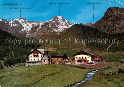 Schnalstal Gasthof Kurzras Albergo Maso Corto Val Senales Kat. Bozen Dolomiten