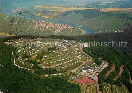 Leiwen Mosel Ferienzentrum Sonnenberg Fliegeraufnahme