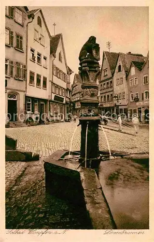 Wimpfen Bad Loewenbrunnen Kat. Bad Wimpfen