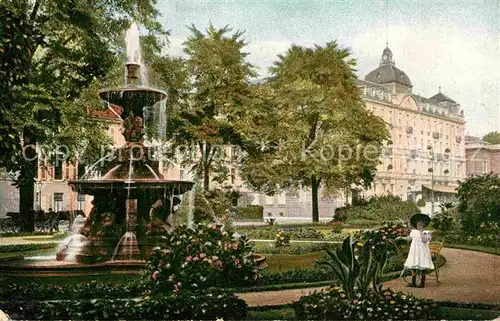 Duesseldorf Corneliusplatz Parkhotel Brunnen  Kat. Duesseldorf