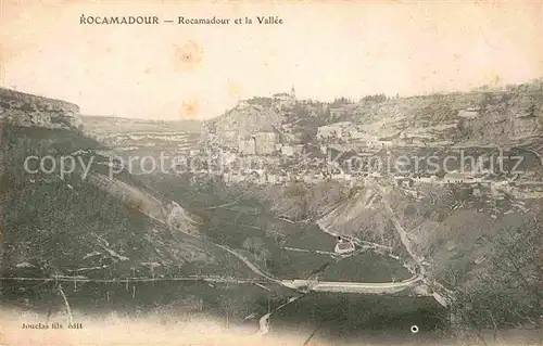 Rocamadour Vallee Panorama Kat. Rocamadour