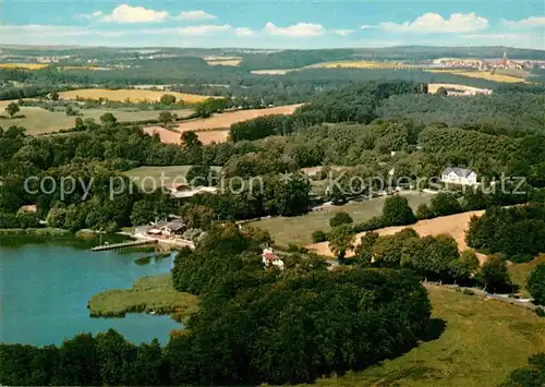 Uklei Sielbeck Luftkurort am Kellersee Holsteinische Schweiz Fliegeraufnahme