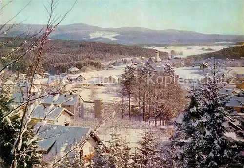 Spiegelau Winterpanorama Bayerischer Wald mit Lusen Nationalpark Kat. Spiegelau