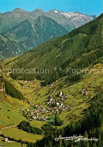 Huettschlag Panorama Grossarltal Fliegeraufnahme Kat. Huettschlag