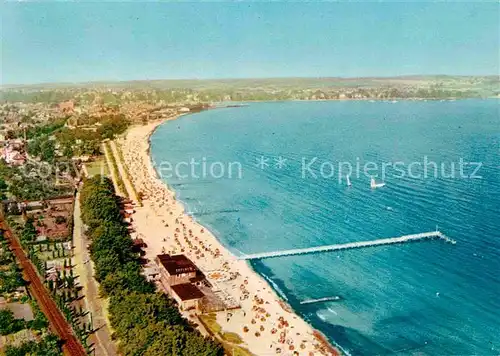 Eckernfoerde Ostseebad Fliegeraufnahme Kat. Eckernfoerde