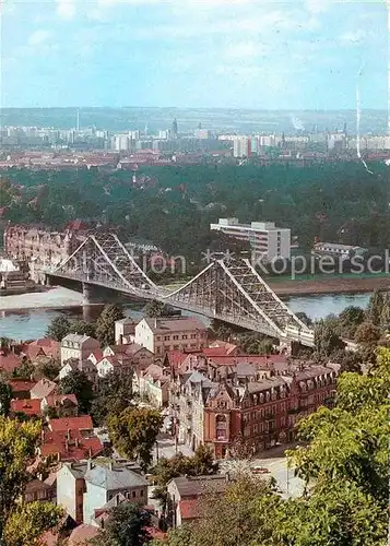 Dresden Blick zum Blauen Wunder Kat. Dresden Elbe