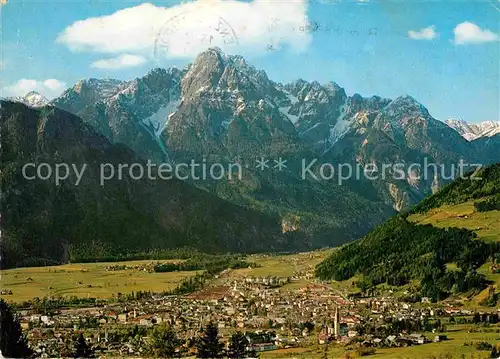 Lienz Tirol Fliegeraufnahme mit Spitzkofel Kat. Lienz