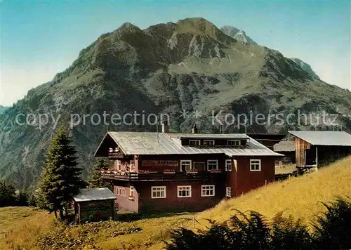 Mittelberg Kleinwalsertal Alpengaststaette Buehlalpe Kat. Oesterreich