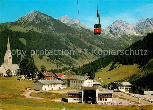 Mittelberg Kleinwalsertal mit Walmendingerhorn Bahn Kat. Oesterreich