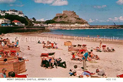 Jersey Mont Orgueil Castle Beach Kat. Jersey