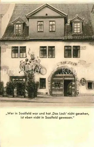 Saalfeld Saale Das Loch  Kat. Saalfeld