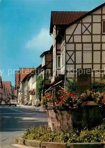 Hardegsen Lange Strasse mit Eselsbrunnen Kat. Hardegsen