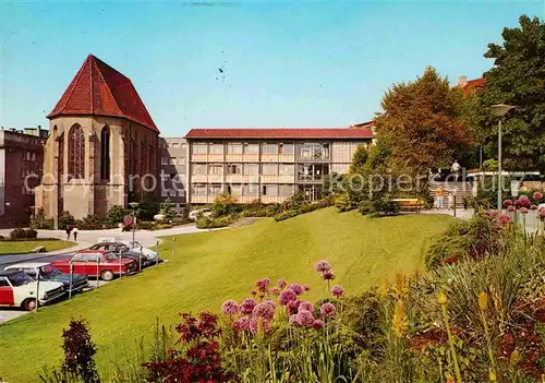 Pforzheim Blumenhofanlage mit Barfuesserkirche Kat. Pforzheim