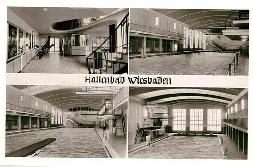 Wiesbaden Hallenbad Kat. Wiesbaden