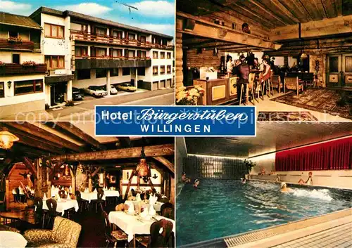 Willingen Sauerland Hotel Buergerstuben Schwimmbad  Kat. Willingen (Upland)