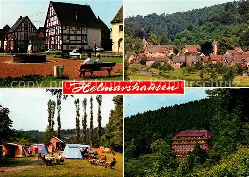 Helmarshausen Campingplatz Panorama Kat. Bad Karlshafen