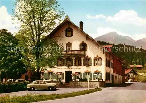 Graswang Gasthaus Zum Fischerwirt Kat. Ettal