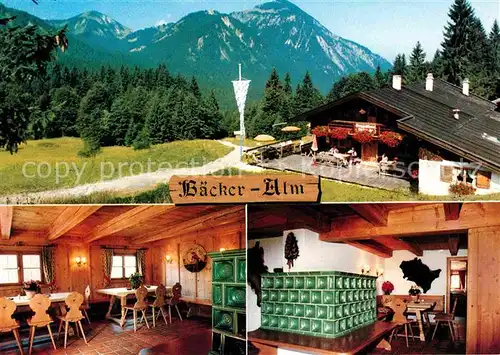 Rottach Egern Sutten Berggasthof Baecker Alm Kat. Rottach Egern